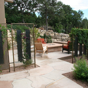 Contempoary Fire Pit Patio