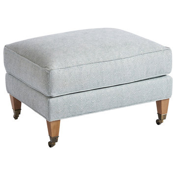 Sydney Ottoman With Brass Casters