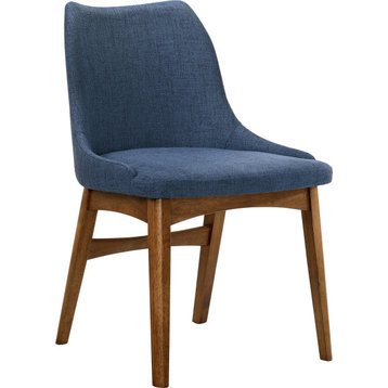 Azalea Dining Chair (Set of 2) - Walnut, Blue