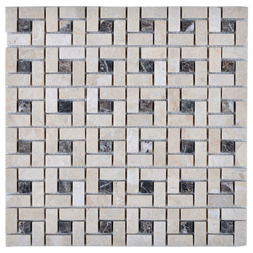 Legion Furniture 11.75"x11.75" Gusty Bluff Mosaic Tile