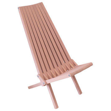 GloDea Foldable Outdoor Lounge Chair X45, Dusty Rose, By Ignacio Santos