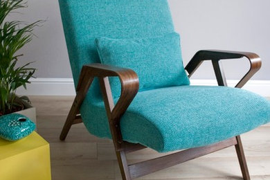 Upcycled Mid Century Armchairs