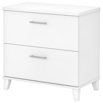 Somerset 2 Drawer Lateral File Cabinet, White