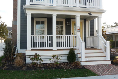 Inspiration for a coastal exterior home remodel in Philadelphia
