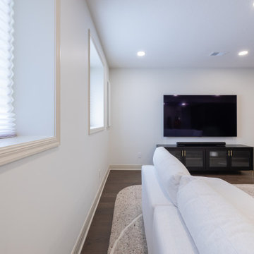 Playful, Modern Basement Designed for Family Living