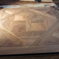 Walnut Bordeaux Pattern- Custom Hand-scraped - Hardwood Flooring