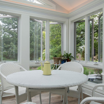 A Nature-Infused Home Addition with Ambient Lighting