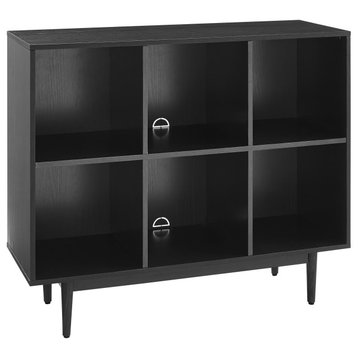 Liam 6-Cube Bookcase, Black