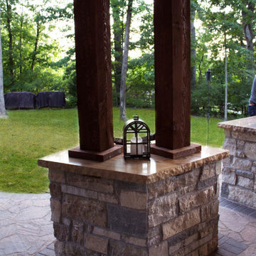 Sunset Hills Woodland Estate Pavilion & Custom Outdoor Kitchen