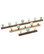 Romer Design EnKnag™ Coat Rack, Green and Oak, Medium, Green and Smoked Oak, 13.