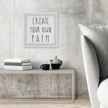 "Create Your Own Path III" Framed Painting Print