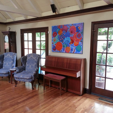 Dans le Ciel de mon Jardin, Seeds painting, 36 x 48 in. Commission