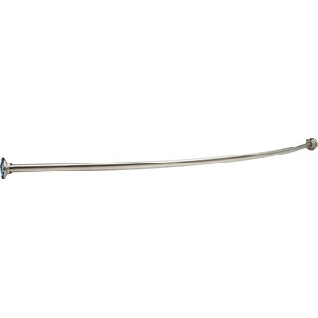 Delta 6' Shower Rod With Bracket, Stainless Steel