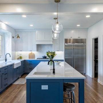 A Bright and Vibrant Kitchen and Mudroom Remodel