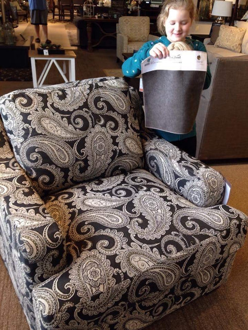 Area rug and curtains!