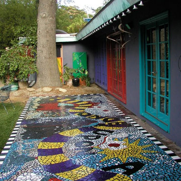 Once Upon a Time Broken Tile Mosaic Walkway