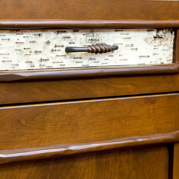 Birch bark detailing