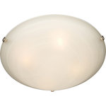 Maxim Lighting International - Malaga 2-Light Flush Mount, Satin Nickel, Marble - Shed some light on your next family gathering with the Malaga Flush Mount. This 2-light flush-mount fixture is beautifully finished in satin nickel with marble glass shades and will match almost any existing decor. Hang the Malaga Flush Mount over your dining table for a classic look, or in your entryway to welcome guests to your home.