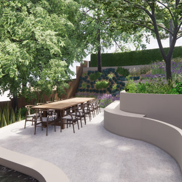 Mid-Century Modern Exterior and Landscaping