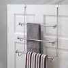 iDesign York Over-the-Shower-Door Towel Rack, Split Bronze