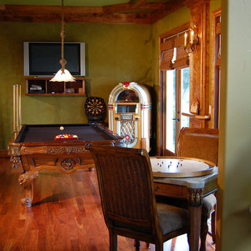 Pool Room Traditional Home With Untraditional Flooring