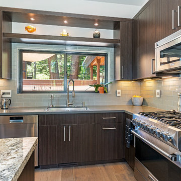 Incline Village Home - remodel, art placement, and landscape design