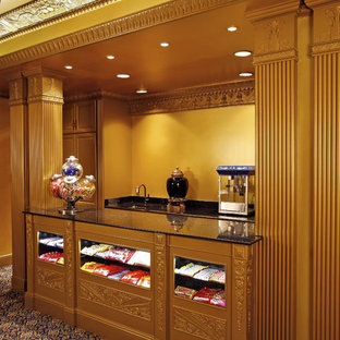 This is an example of a traditional home cinema in Dallas.