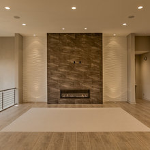 Fireplace and tv