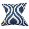 Larch Geometric Pillow Navy Blue 20"x20"