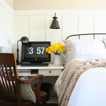Guest Bedroom with Couples Shared Office