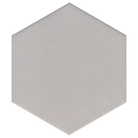 Pure Silver, 10" Hexagon Porcelain Tile, 74 Sq Ft.