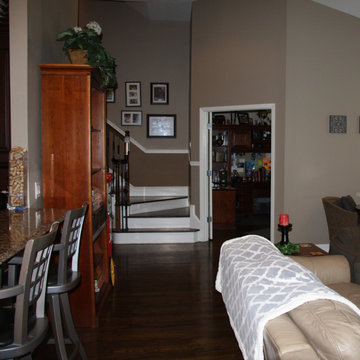Family Room Revamp - Gray and Honey