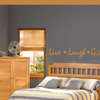 Live Laugh Golf Vinyl Wall Decal go001livelaughv, Gray, 18 in.