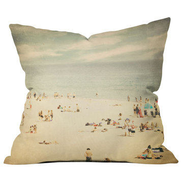 Shannon Clark Vintage Beach Throw Pillow
