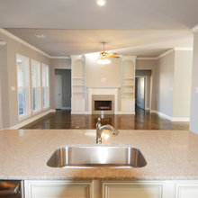 open floor living kitchen