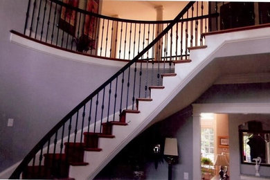 Inspiration for a staircase remodel in Raleigh