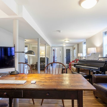 Finished Basement Workspace and Music Area – Manchester MA