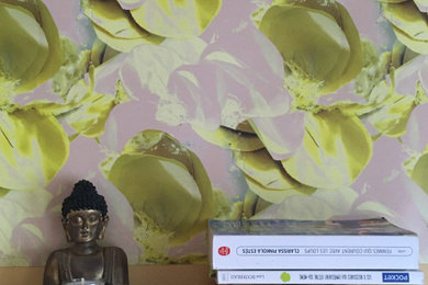 Papier peint fleurs