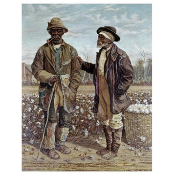 "Two Elderly Cotton Pickers" Digital Paper Print by Frederick Walker, 19"x24"