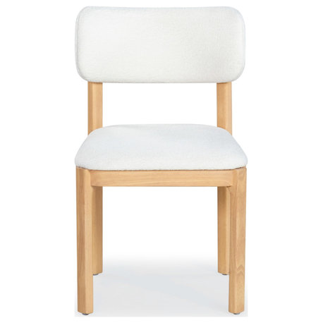 Safavieh Couture Trystan Boucle Dining Chair, Ivory/Natural