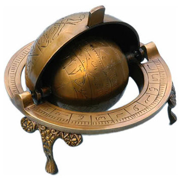 Brass Celestial Armillary Globe
