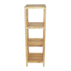 50 Most Por Bamboo Bathroom Shelves For 2018 Houzz Bamboo54 Bamboo 4 Tier Bath Shelf Bathroom Cabinets And Shelves
