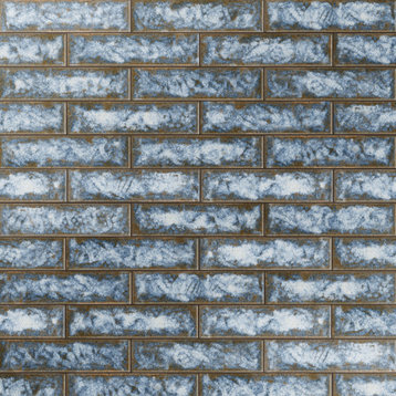 Gaudi React Brick Marina Porcelain Floor and Wall Tile