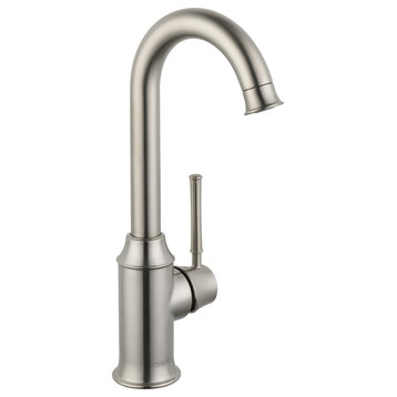 Hansgrohe 04217 Talis C High-Arc Bar Faucet - Steel Optik