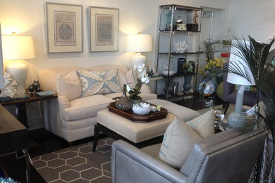 Example of a family room design in Austin