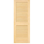 Kimberly Bay - Louver-Louver Plantation Interior Door Slab Kimberly Bay Unfinished, 80"x18" - Add the warmth of wood to your home with our solid Plantation Louvered style interior Doors. The wide louvers gives the doors a clean, modern style that will complement any decor. The doors are durable, made of solid pine and are easy to install. Our Plantation doors are unfinished and can be painted to match your decor. The doors are constructed from solid pine from environmentally-friendly, sustainable yield forests. The high-quality vertical grain delivers the best appearance and performance.