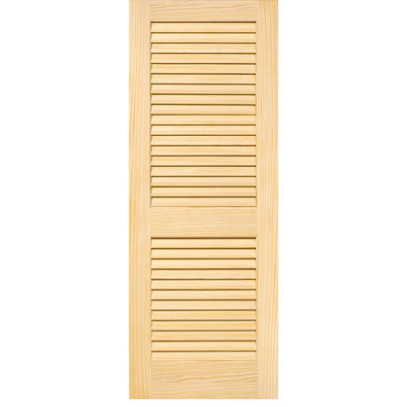 Louver-Louver Plantation Interior Door Slab Kimberly Bay Unfinished, 80"x18"