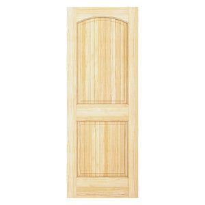 Unfinished Knotty Four Panel Arch Top V-Groove w U-Groove 36 x 80 x 1.375
