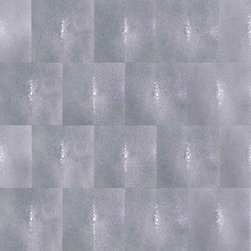 Shagreen Wallpaper in Marvelous Moody Mauve by Brett Design - Wallpaper