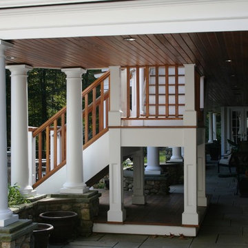 Barn, deck, addition and kitchen